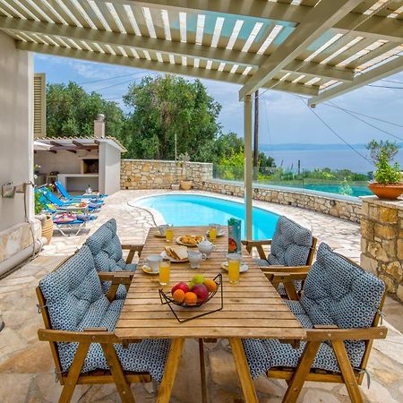 Loggos Seaview Cottage With Private Pool By Konnect Longós Екстериор снимка