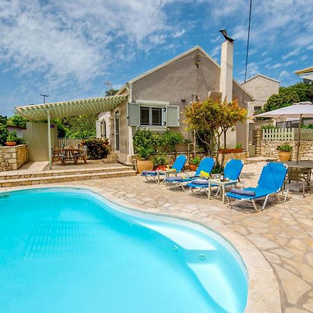 Loggos Seaview Cottage With Private Pool By Konnect Longós Екстериор снимка