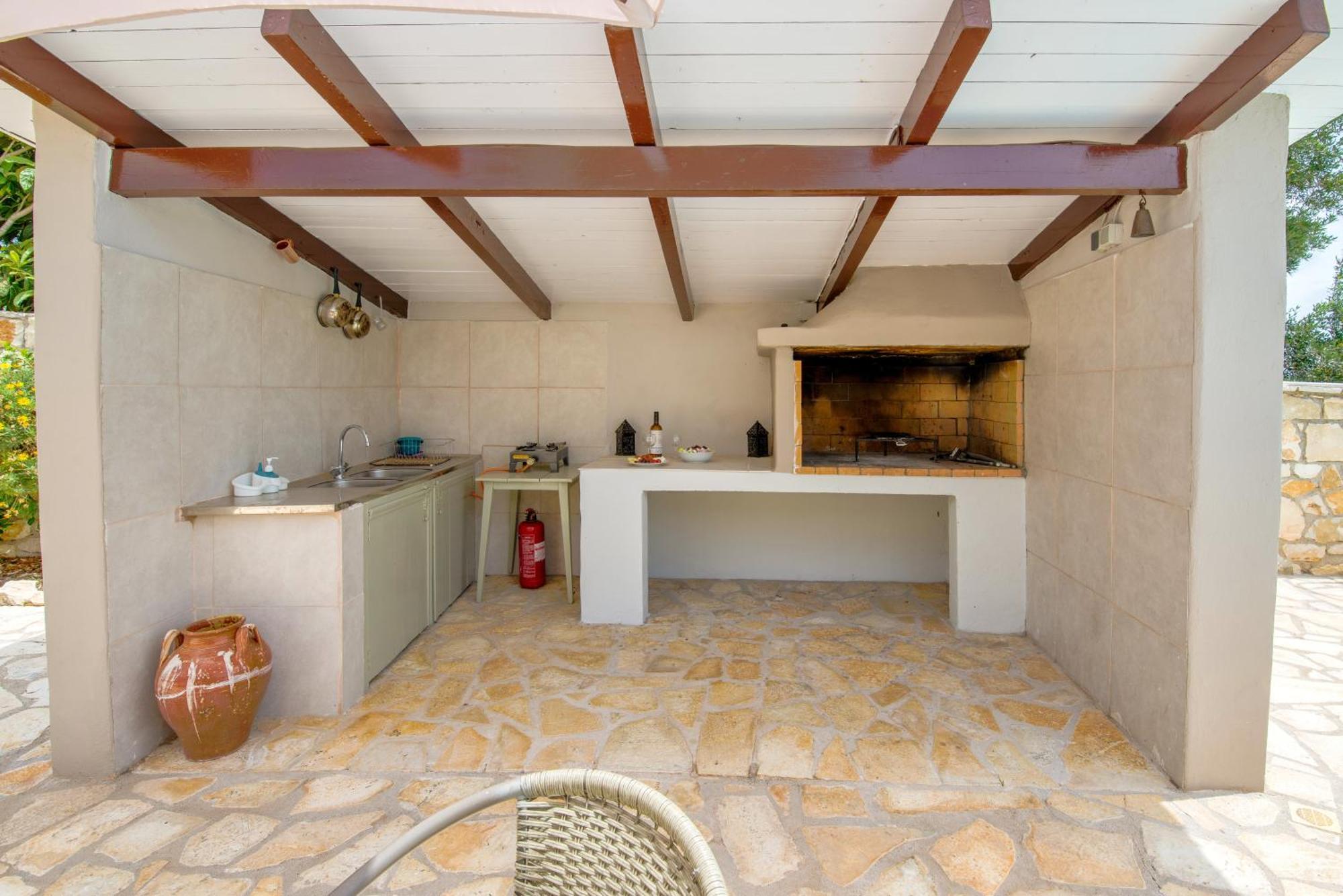 Loggos Seaview Cottage With Private Pool By Konnect Longós Екстериор снимка
